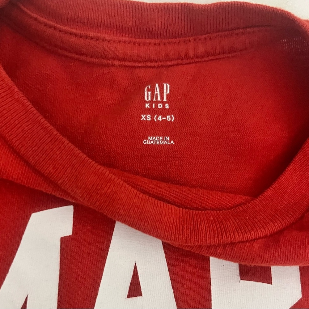 GAP Red Mario Graphic Kids T-Shirt - Picture 3 of 3